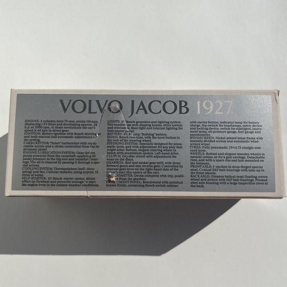 Vtg Stahlberg Volvo OV4 Jakob Jacob 1927 1/20 Scale Plastic Model Car Finland - Picture 9 of 10